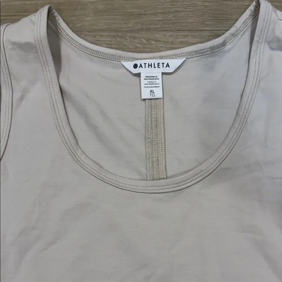 Athleta Women's Beige Tank Top - Picture 4 of 6
